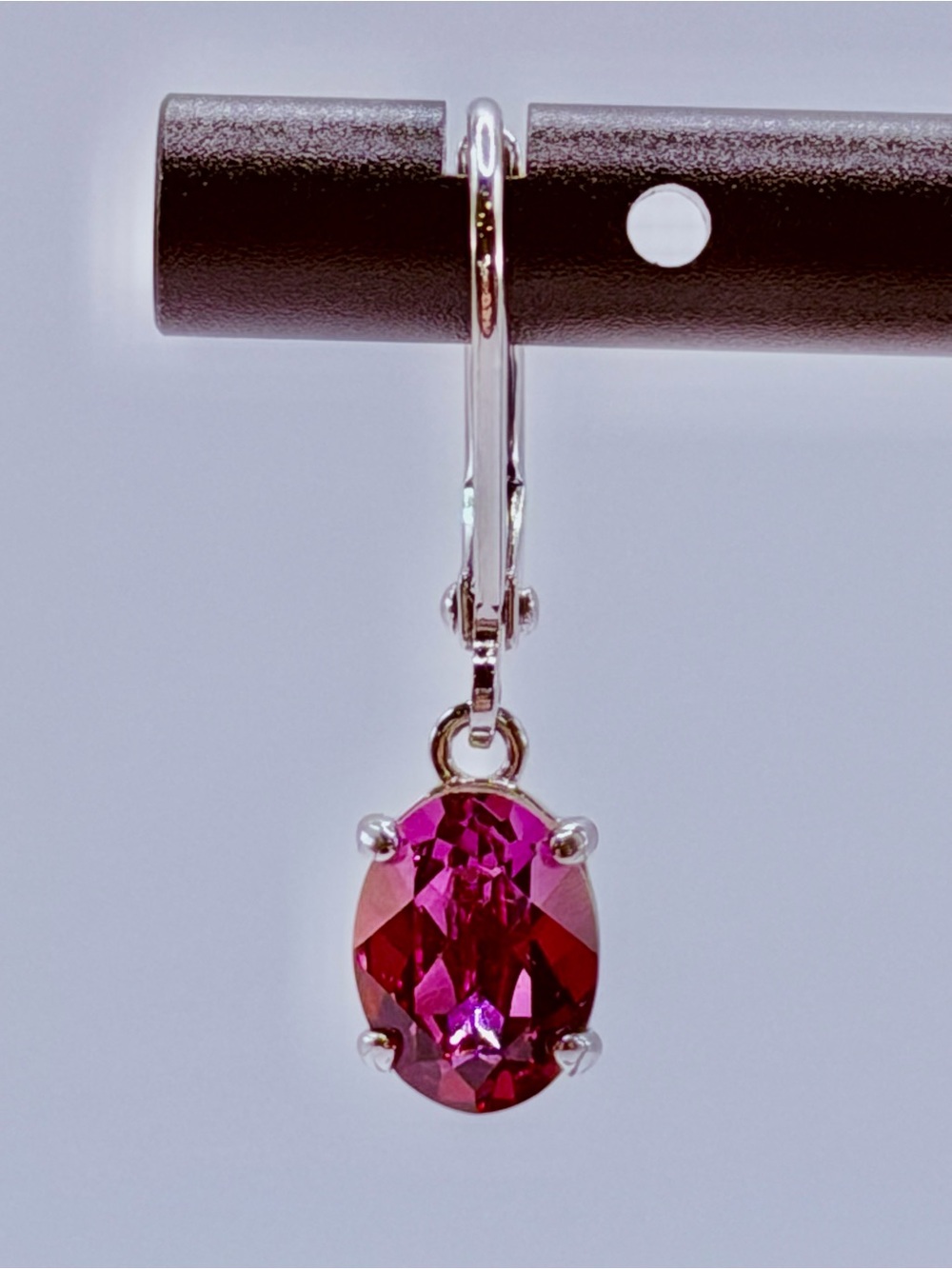Touchstone by Swarovski Crystal Pink Oval Drop Earrings - Women Jewelry
